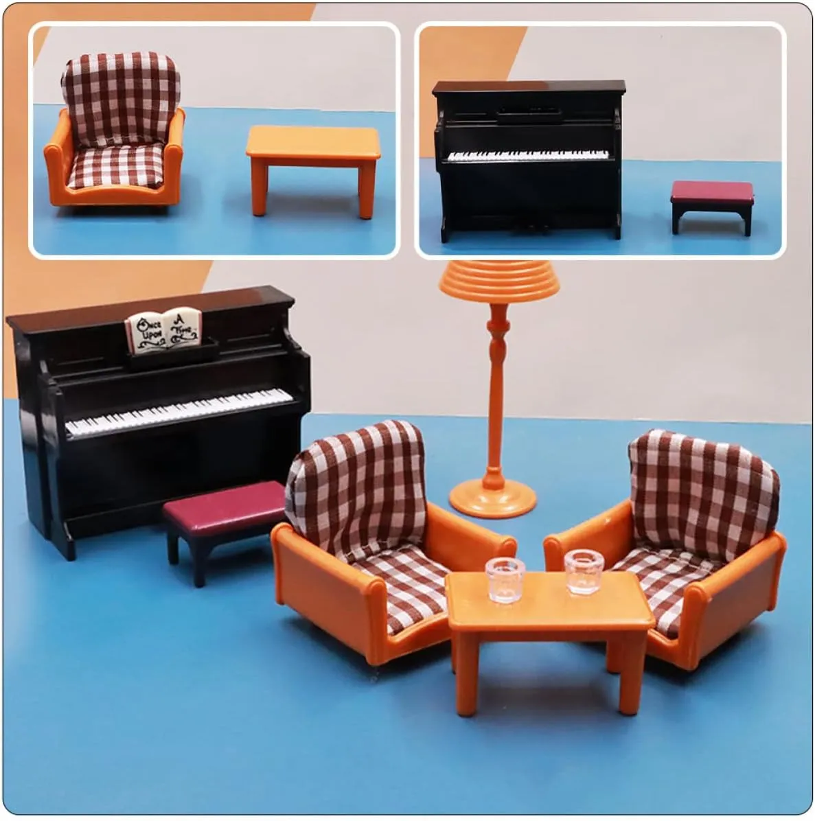 TOYANDONA 3 Sets Mini Couch for Kids Toy Couch for Kids Simulated Mini Furniture Miniature Furniture Model