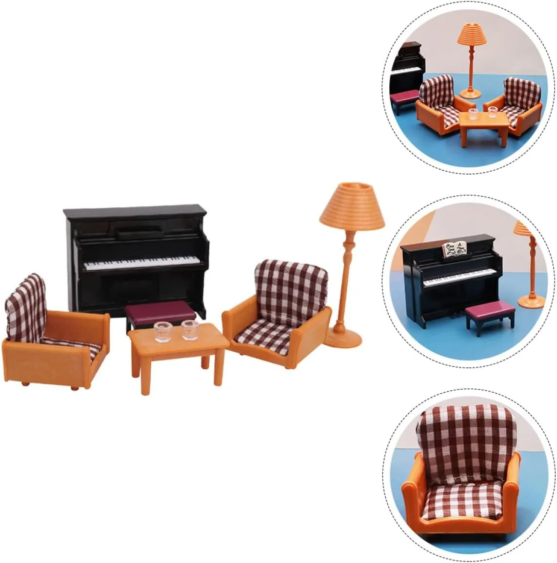 TOYANDONA 3 Sets Mini Couch for Kids Toy Couch for Kids Simulated Mini Furniture Miniature Furniture Model