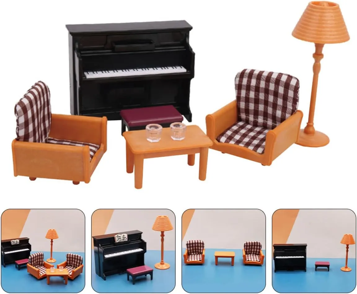 TOYANDONA 3 Sets Mini Couch for Kids Toy Couch for Kids Simulated Mini Furniture Miniature Furniture Model