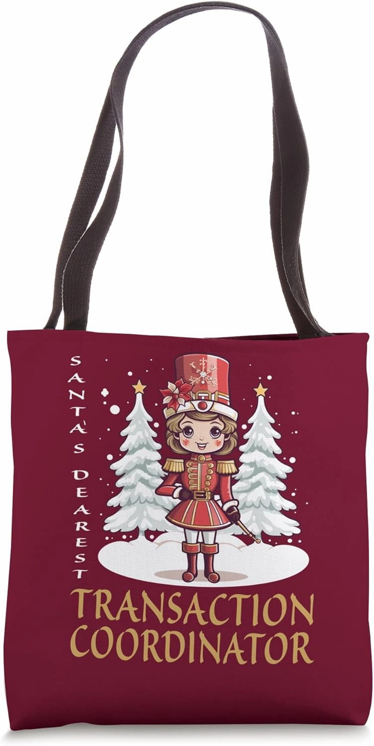 Transaction Coordinator Christmas Classic Female Nutcracker Tote Bag