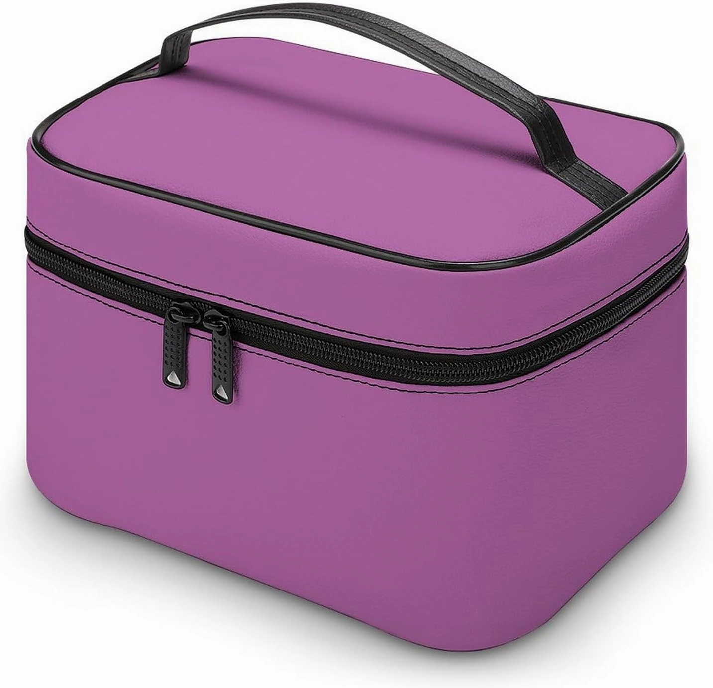Travel Makeup Bag, Elegant Simple Bold Purple Cosmetic Bags for Women Large Capacity Waterproof Toiletry Bag Make up Organizer