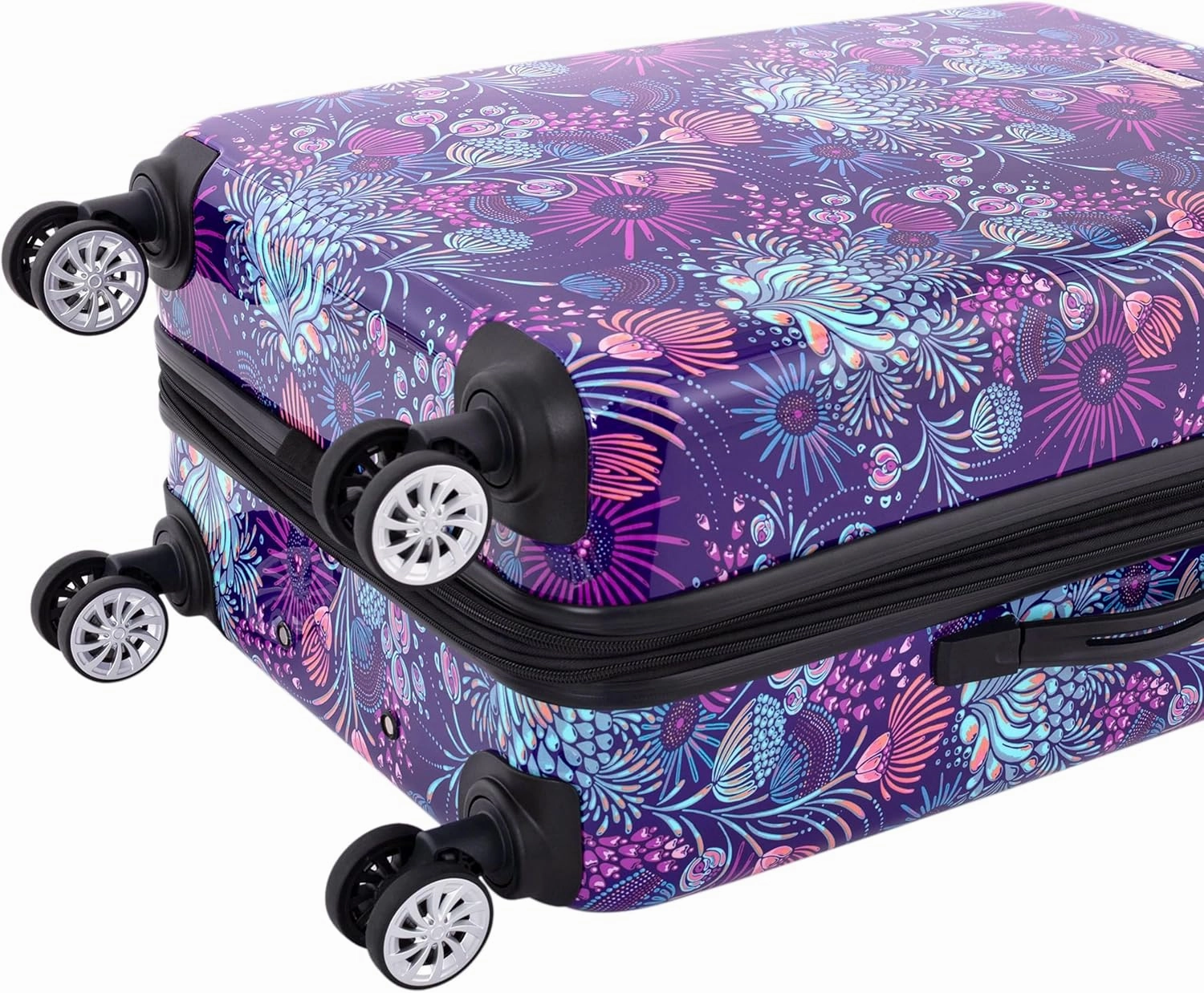 Travelers Club Bella Caronia Deluxe 20", 7 Luggage & Travel Accessories, Jardin, 3 Piece Set