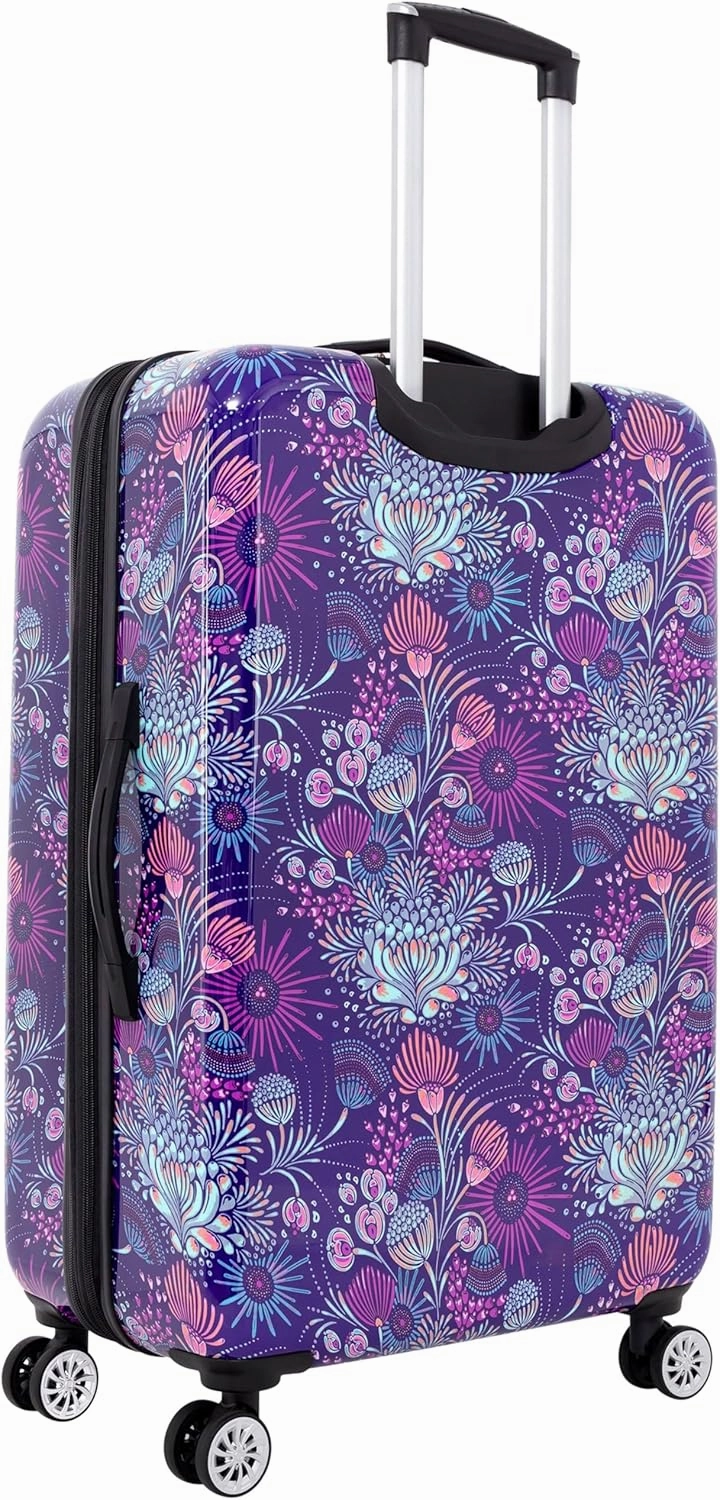 Travelers Club Bella Caronia Deluxe 20", 7 Luggage & Travel Accessories, Jardin, 3 Piece Set