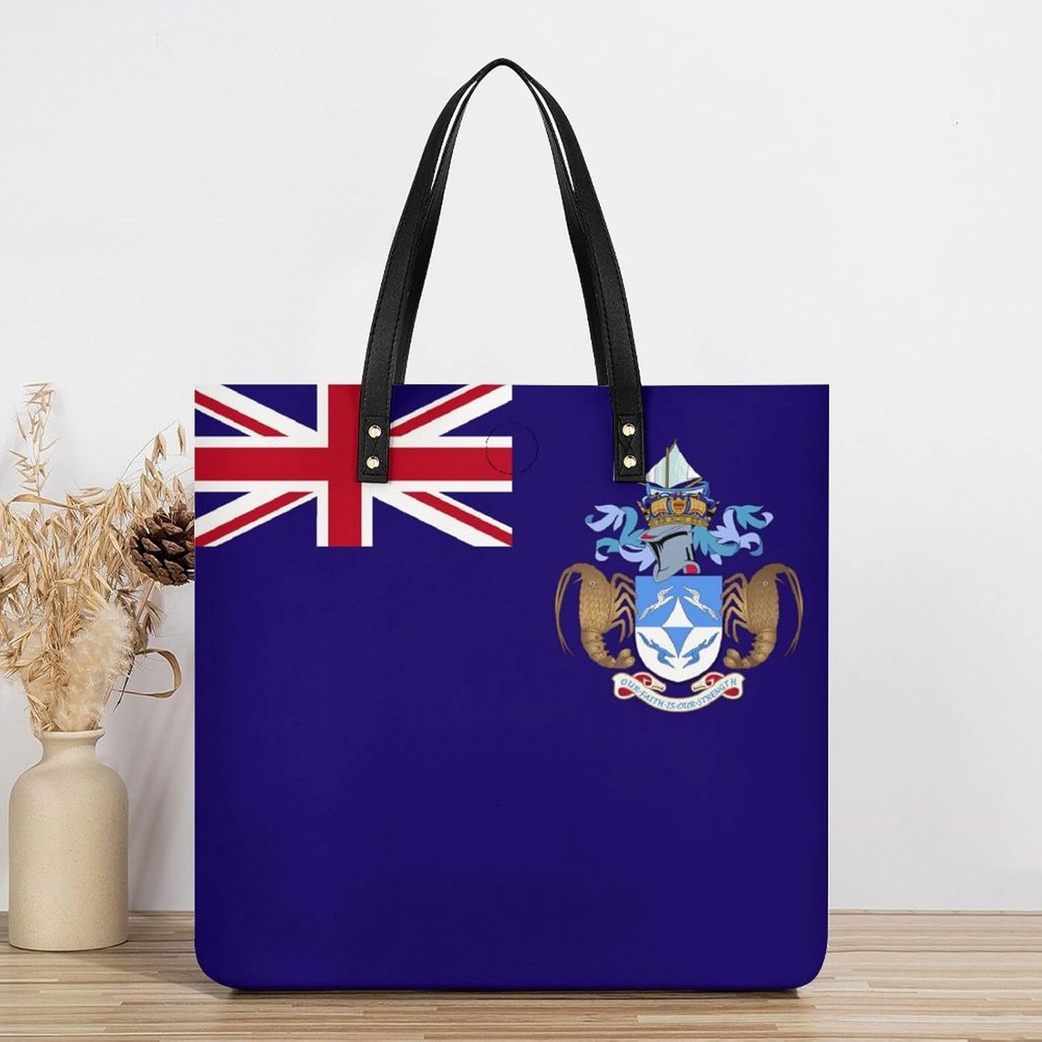 Trendy Cook Lslands Flag Women's Shoulder Bag Stylish Tote Handbag for Work and Travel Use