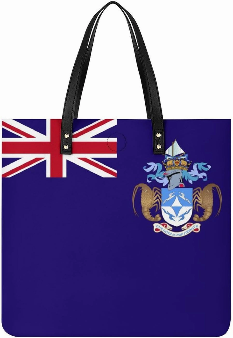 Trendy Cook Lslands Flag Women's Shoulder Bag Stylish Tote Handbag for Work and Travel Use