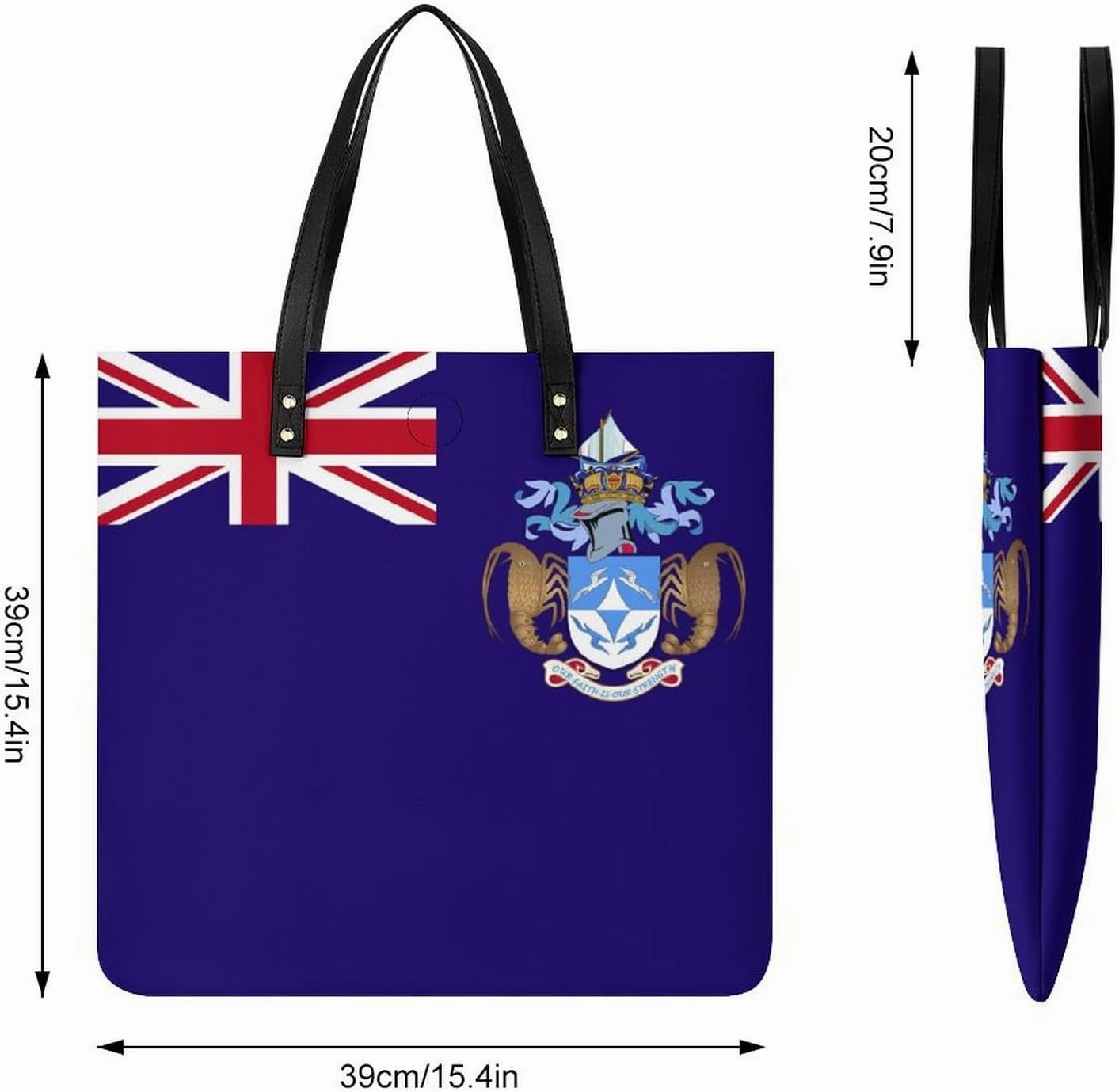 Trendy Cook Lslands Flag Women's Shoulder Bag Stylish Tote Handbag for Work and Travel Use