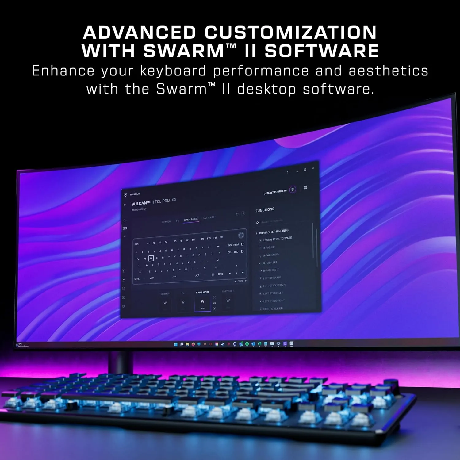 Turtle Beach Vulcan II TKL Pro Magnetic Mechanical RGB Gaming Keyboard – Analog Hall-Effect Switches, Adjustable Actuation, Rapid Trigger, Swappable Keycaps, Tenkeyless Design, Anti-Ghosting – Black