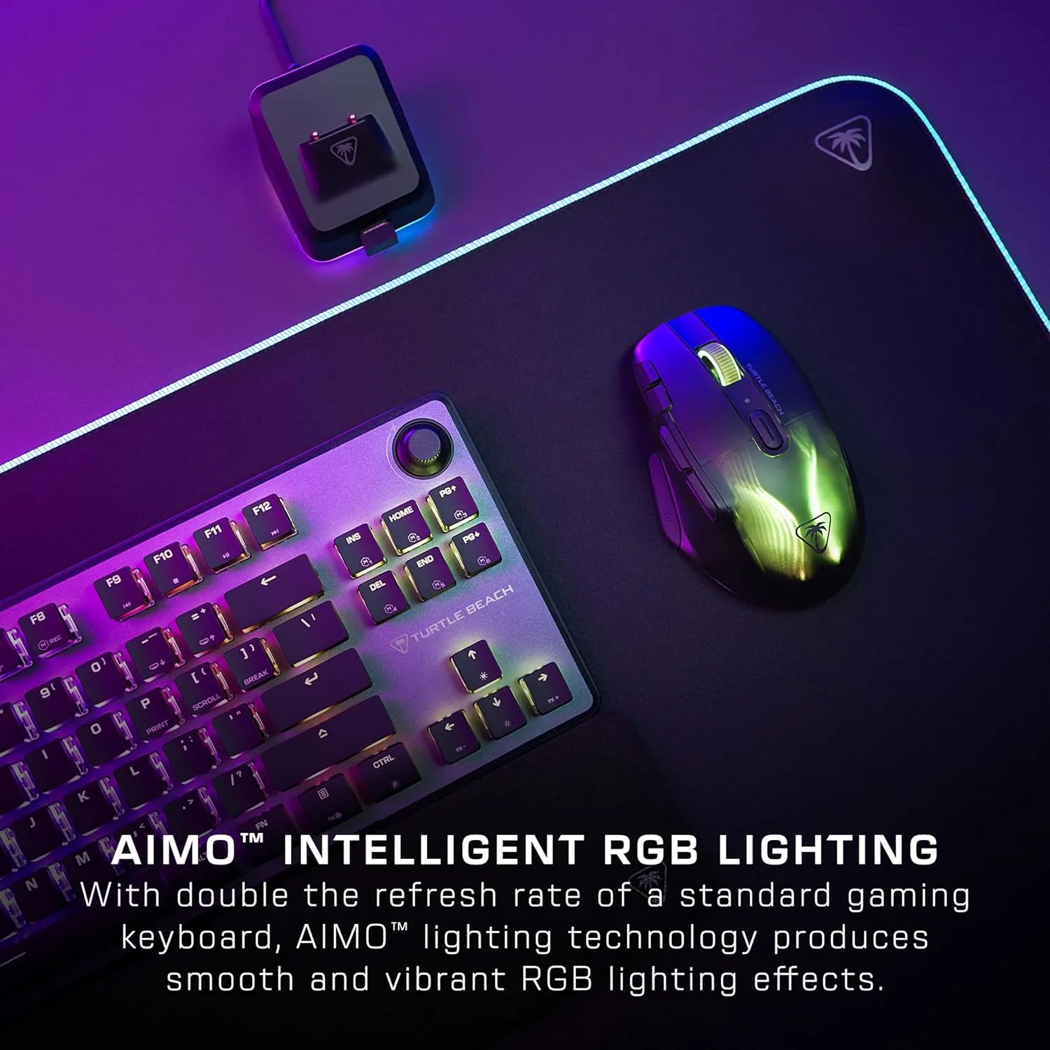 Turtle Beach Vulcan II TKL Pro Magnetic Mechanical RGB Gaming Keyboard – Analog Hall-Effect Switches, Adjustable Actuation, Rapid Trigger, Swappable Keycaps, Tenkeyless Design, Anti-Ghosting – Black