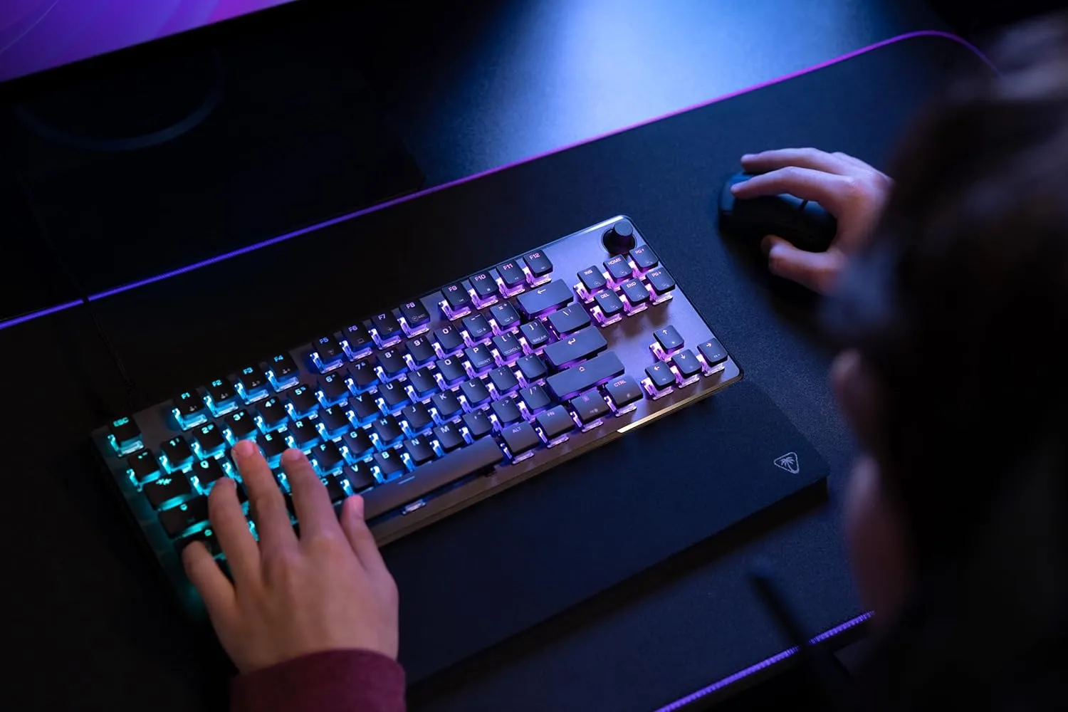 Turtle Beach Vulcan II TKL Pro Magnetic Mechanical RGB Gaming Keyboard – Analog Hall-Effect Switches, Adjustable Actuation, Rapid Trigger, Swappable Keycaps, Tenkeyless Design, Anti-Ghosting – Black