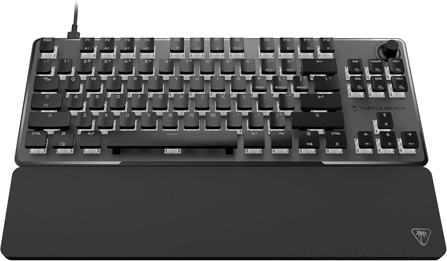 Turtle Beach Vulcan II TKL Pro Magnetic Mechanical RGB Gaming Keyboard – Analog Hall-Effect Switches, Adjustable Actuation, Rapid Trigger, Swappable Keycaps, Tenkeyless Design, Anti-Ghosting – Black