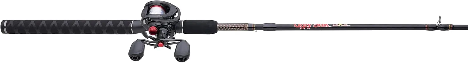Ugly Stik GX2 Low Profile Baitcast Reel and Fishing Rod Combo