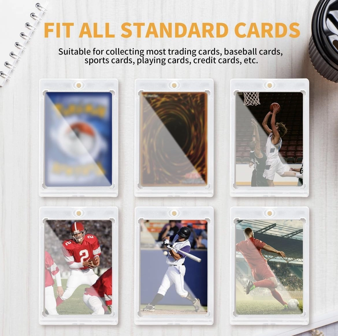 Ultimate 35pt One-Touch Magnetic Card Holder with UV Protection – Hard Plastic Sports/Game Card Protector Case for Collectibles, Trading Cards & Gaming Cards (20,30,40-Pack, White) (20)