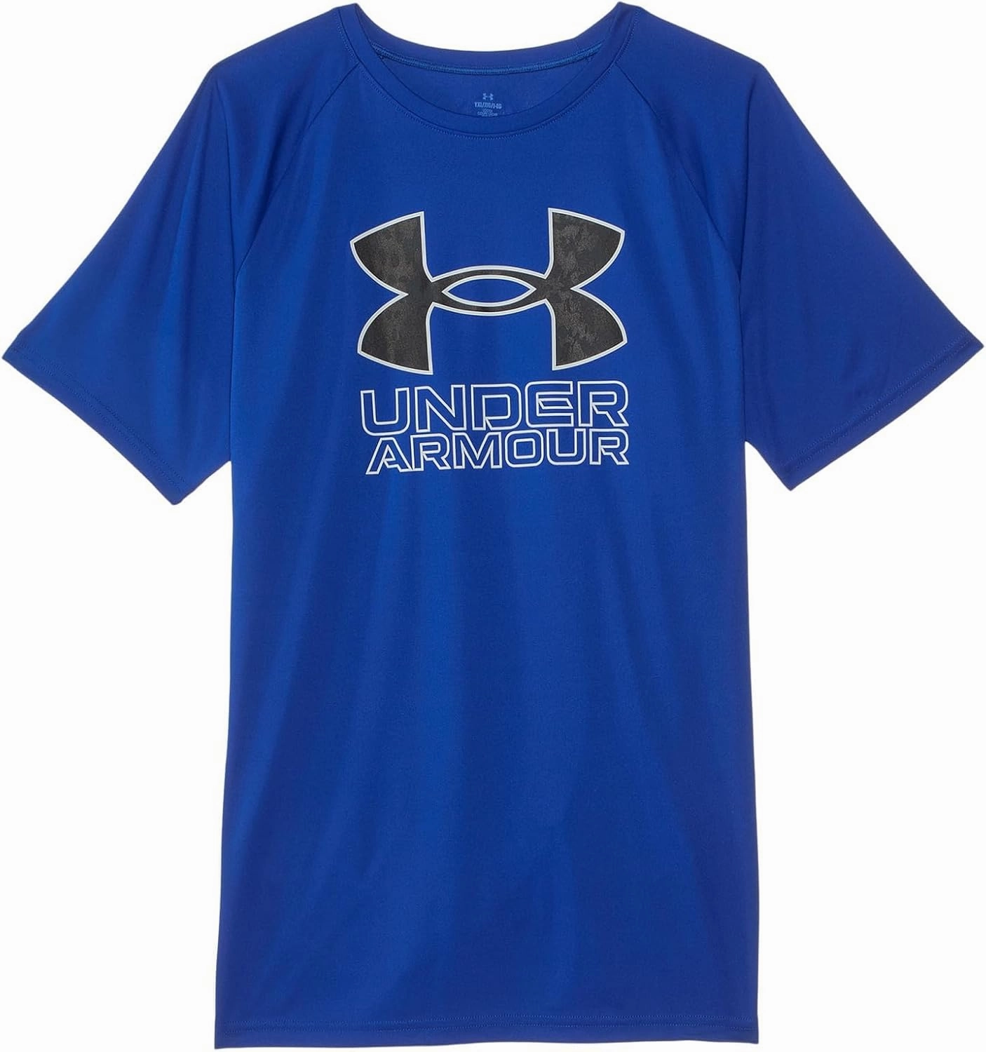 Under Armour Boys' Tech Hybrid Print Short Sleeve T Shirt