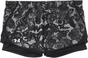 Under Armour Girls' Fly by Printed 2-in-1 Shorts (Big Kids)