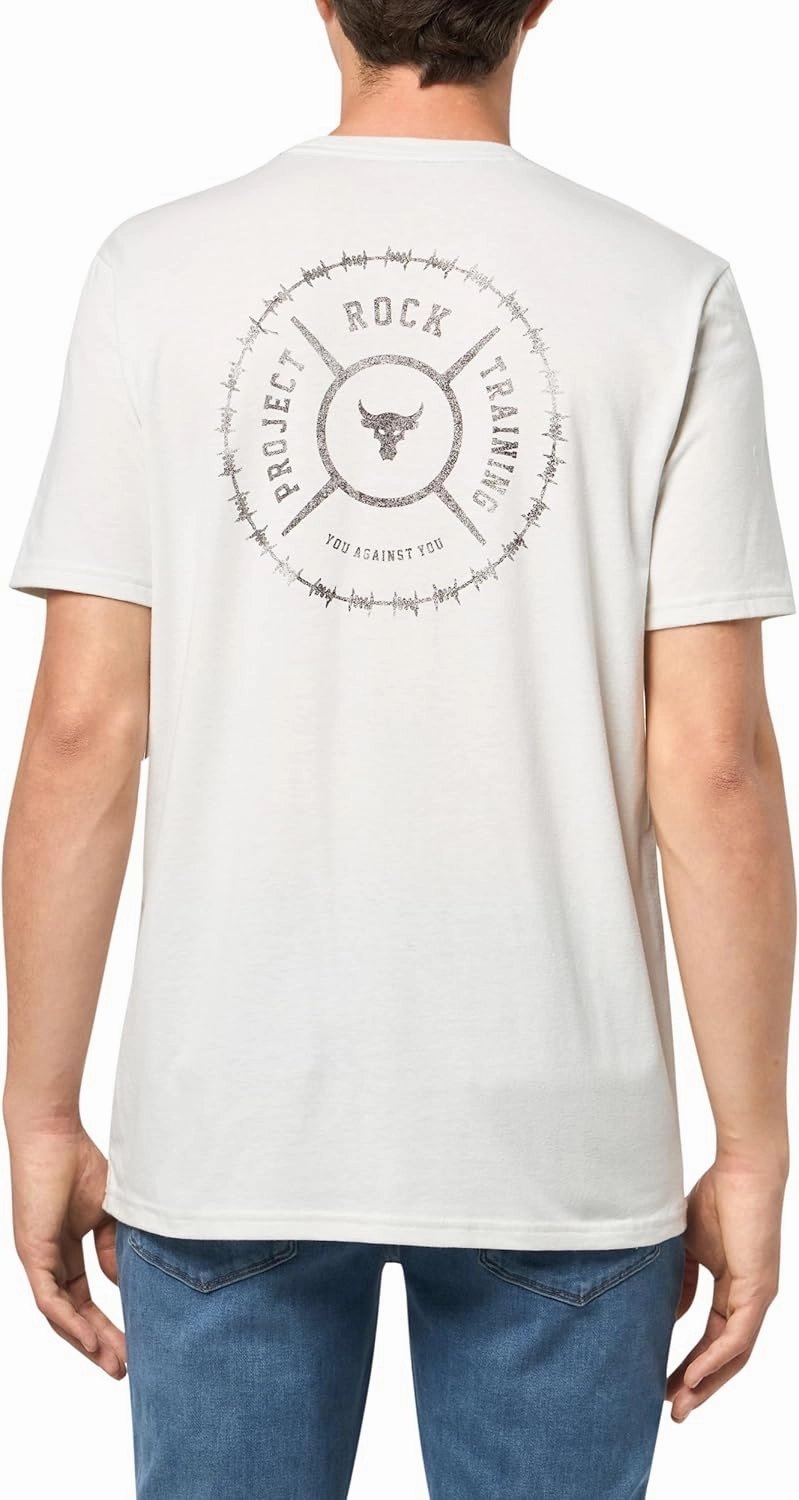 Under Armour Men's Project Rock Wire Short Sleeve T Shirt