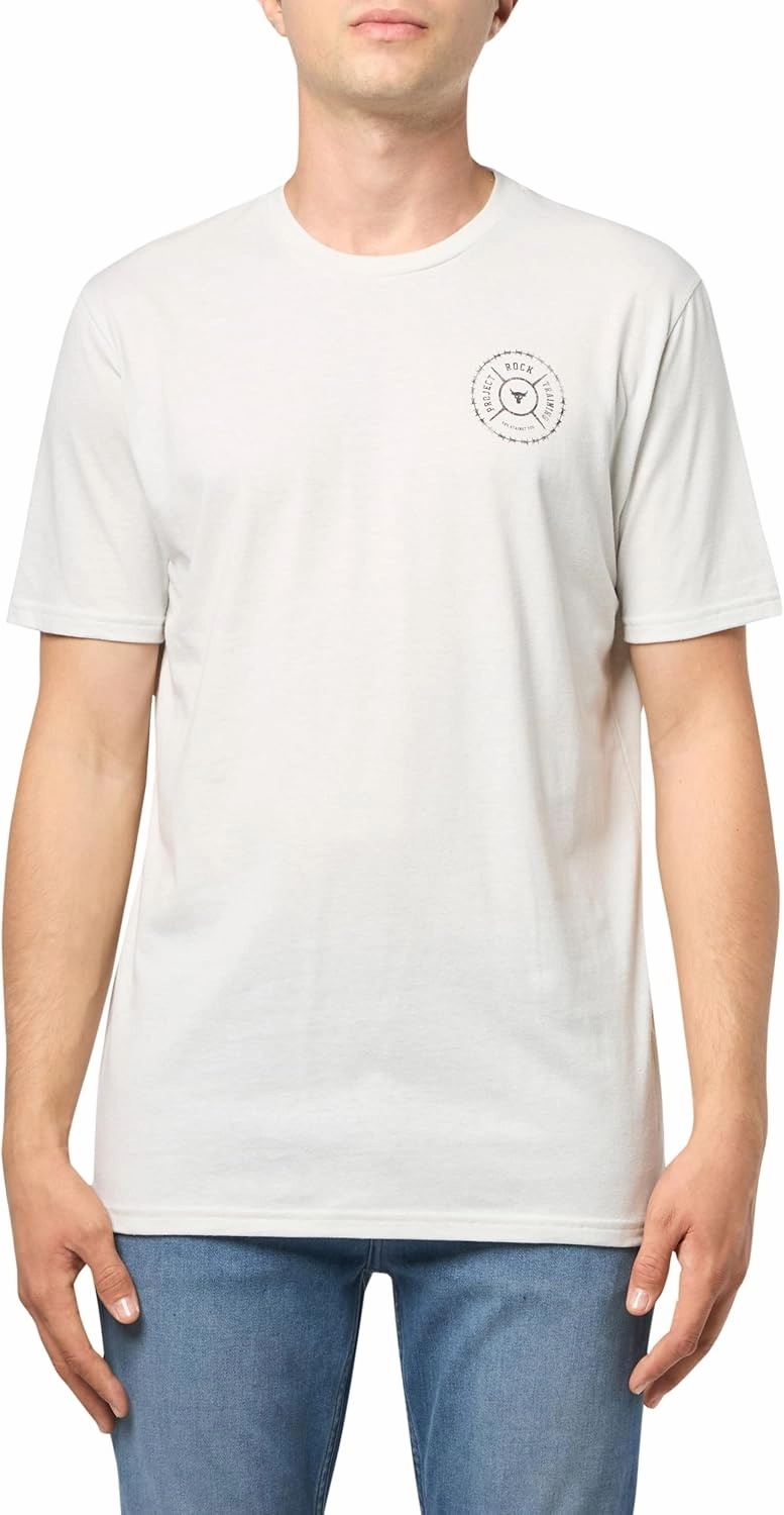 Under Armour Men's Project Rock Wire Short Sleeve T Shirt