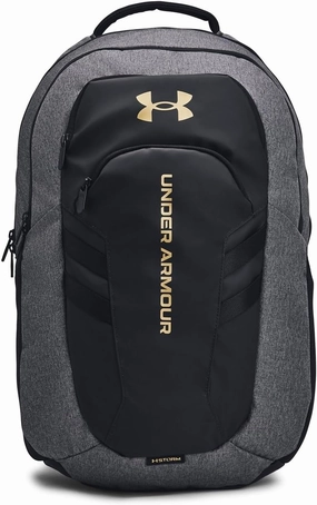 Under Armour Unisex, Hustle 6.0 Pro Backpack (003) Black Full Heather/Black/Black One Size Fits Most