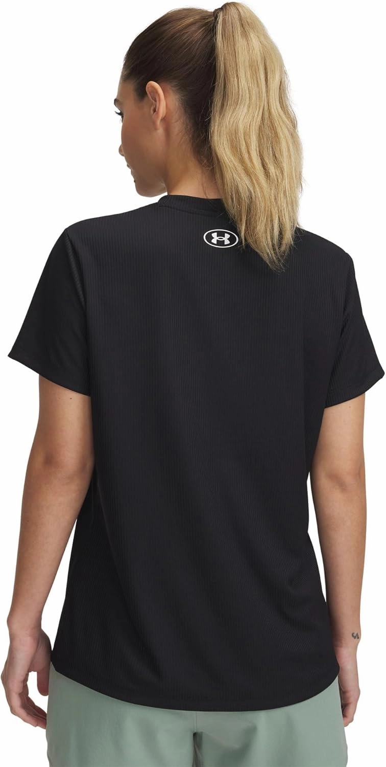 Under Armour Women's Standard Tech Ribbed Short Sleeve Crew Neck