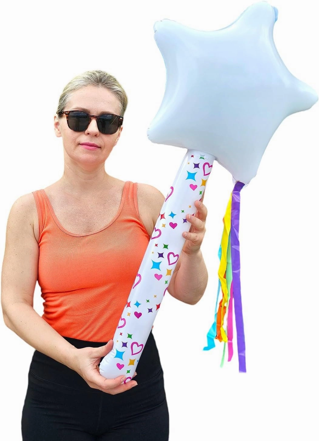 Unicorn Wand Inflate (32 inch) Vinyl Pool Toy and Party Prop Carnival Prize Whimsical Design