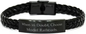 Useful Model Railroads Gifts, When in Doubt, Choose Model, Best Birthday Braided Leather Bracelet for Friends from Friends, Model Trains, Train Sets, Toy Trains, Electric Trains, Train Set, Ho Scale