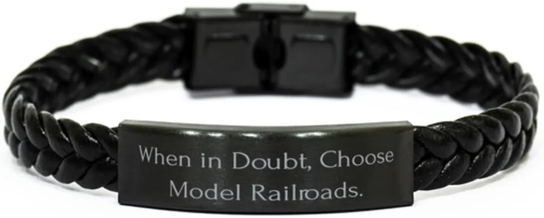 Useful Model Railroads Gifts, When in Doubt, Choose Model, Best Birthday Braided Leather Bracelet for Friends from Friends, Model Trains, Train Sets, Toy Trains, Electric Trains, Train Set, Ho Scale