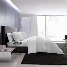 Vera Wang - Queen Comforter Set, Luxury Cotton Bedding Set with Matching Shams, Chic Room Essentials (Waffle Pique Queen, Moonlight Grey)