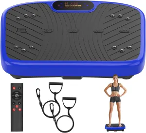 Vibration Plate Exercise Machine, Vibration Plate Platform for Lymphatic Drainage, 200 Adjustable Speeds Power Shaping Vibrating Plate Helps Weight Loss, Shaping, Max Weight 450 Lbs