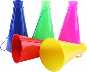VICASKY 5pcs Cheer Horns Loud Sports Toys for Events and Parties Cheering Megaphones for Football Games and Celebrations