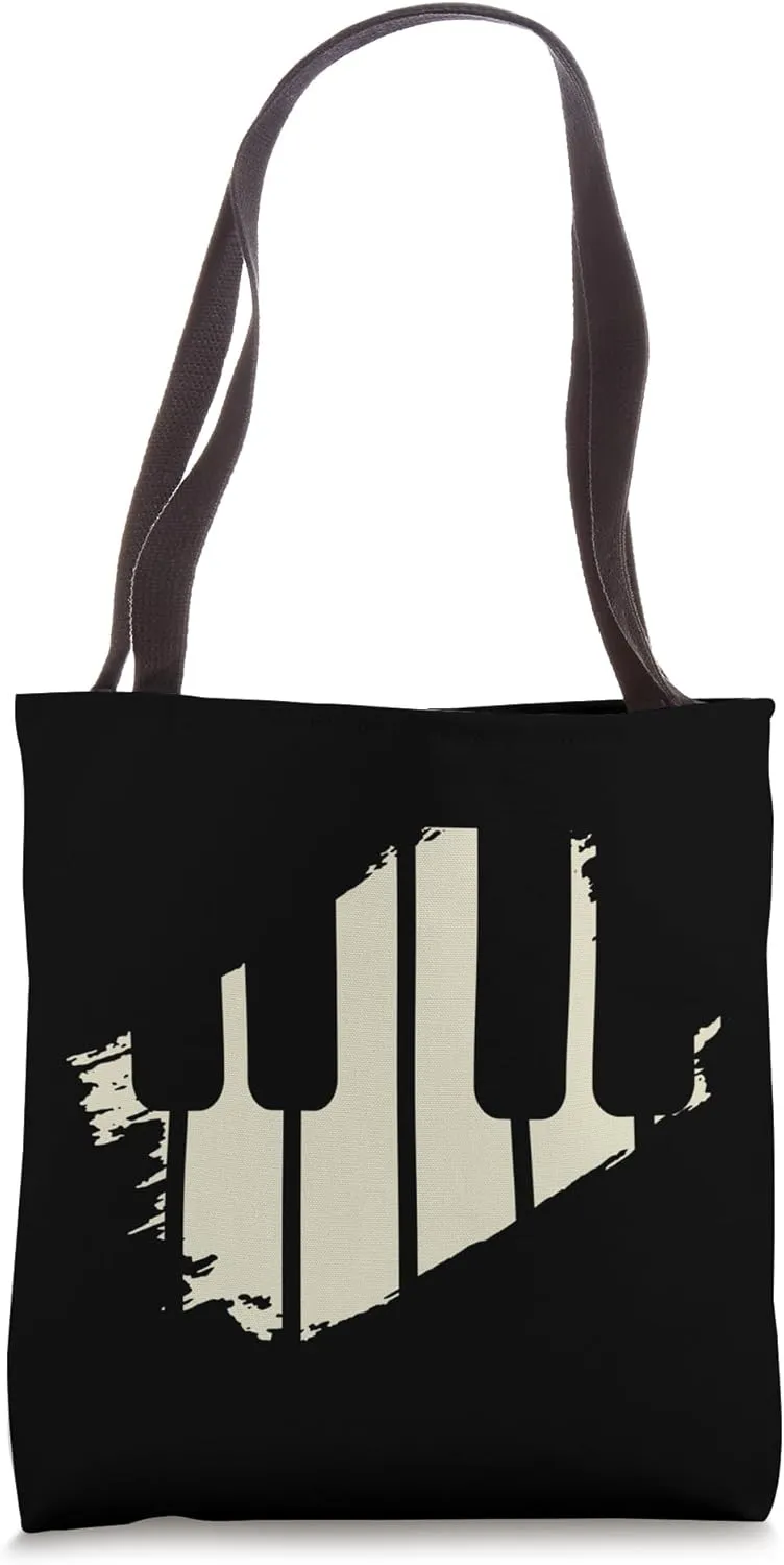 Vintage Piano Retro Graphic Pianist Hobby Music Women Men Tote Bag