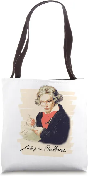 Von Beethoven Classical Music Superstar Overture Symphony Tote Bag