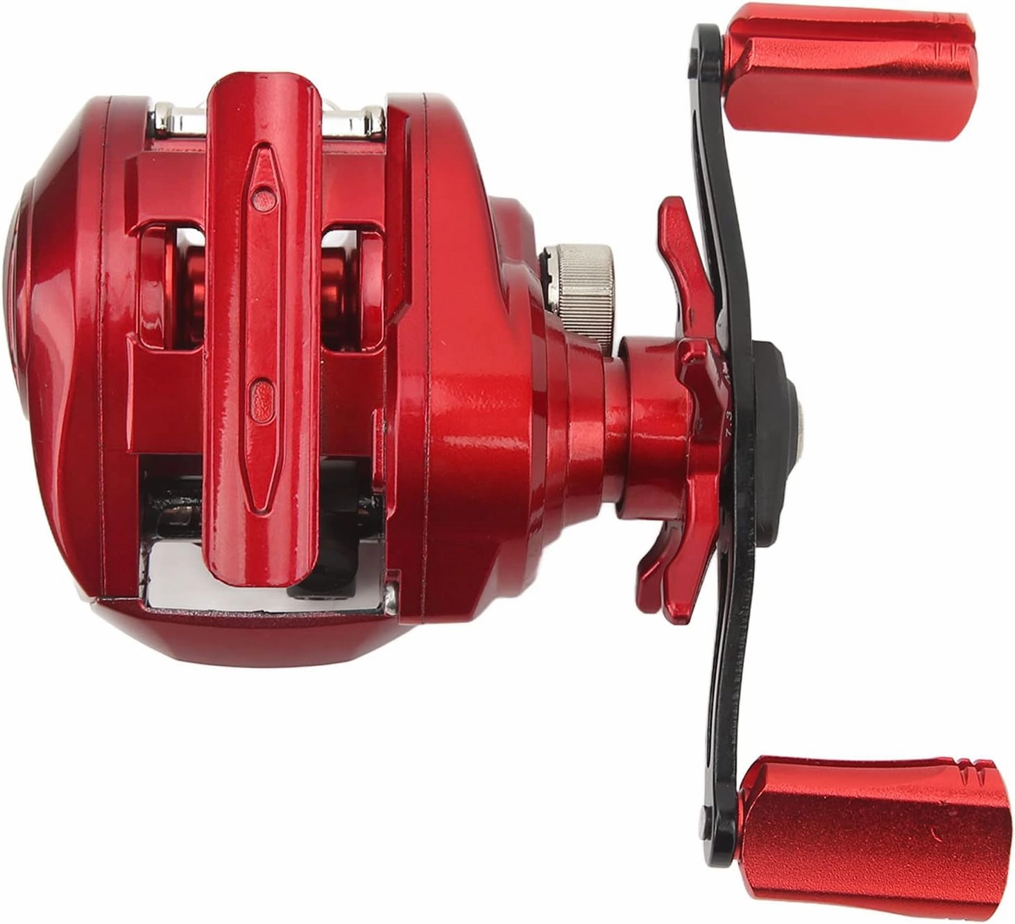 Water Drop Lure Fishing Reel, High Strength Metal High Speed Ratio Tapered Outlet Hole Low Friction Distortion Resistance Fishing Reel for Riverside