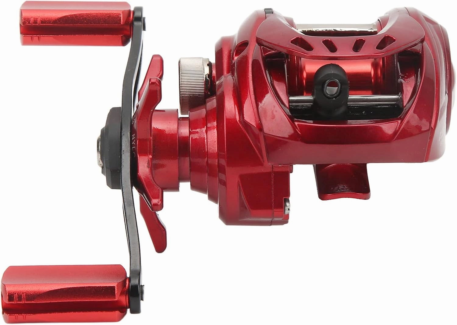 Water Drop Lure Fishing Reel, High Strength Metal High Speed Ratio Tapered Outlet Hole Low Friction Distortion Resistance Fishing Reel for Riverside