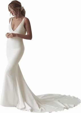 Wedding Dresses for Bride 2025 Lace Boho Mermaid Bridal Gowns for Bride Beach Wedding