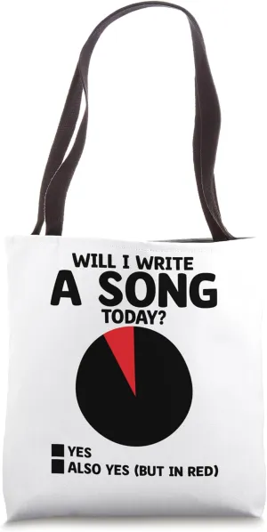 Will I Write A Song Today Music Composer Compose Song Tote Bag