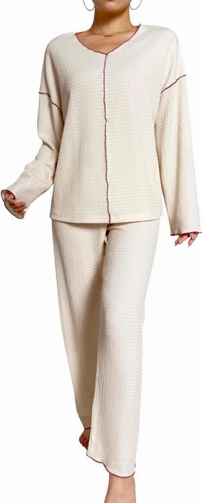 Womens Pajamas 2 Piece Comfy Pj Set Sleepwear Long Sleeve Loungewear Pajama Set for Women