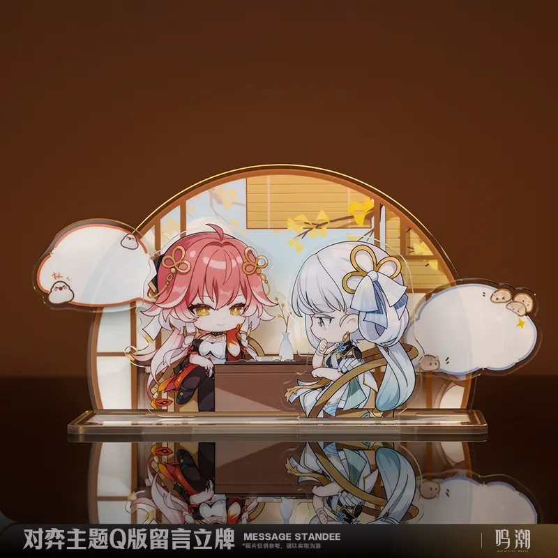 WuWa Official Wuthering Waves Chess Theme Chibi Message Stand - Jinhsi & Changli