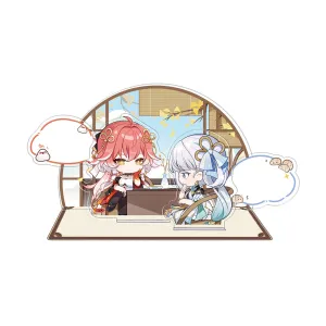 WuWa Official Wuthering Waves Chess Theme Chibi Message Stand - Jinhsi & Changli