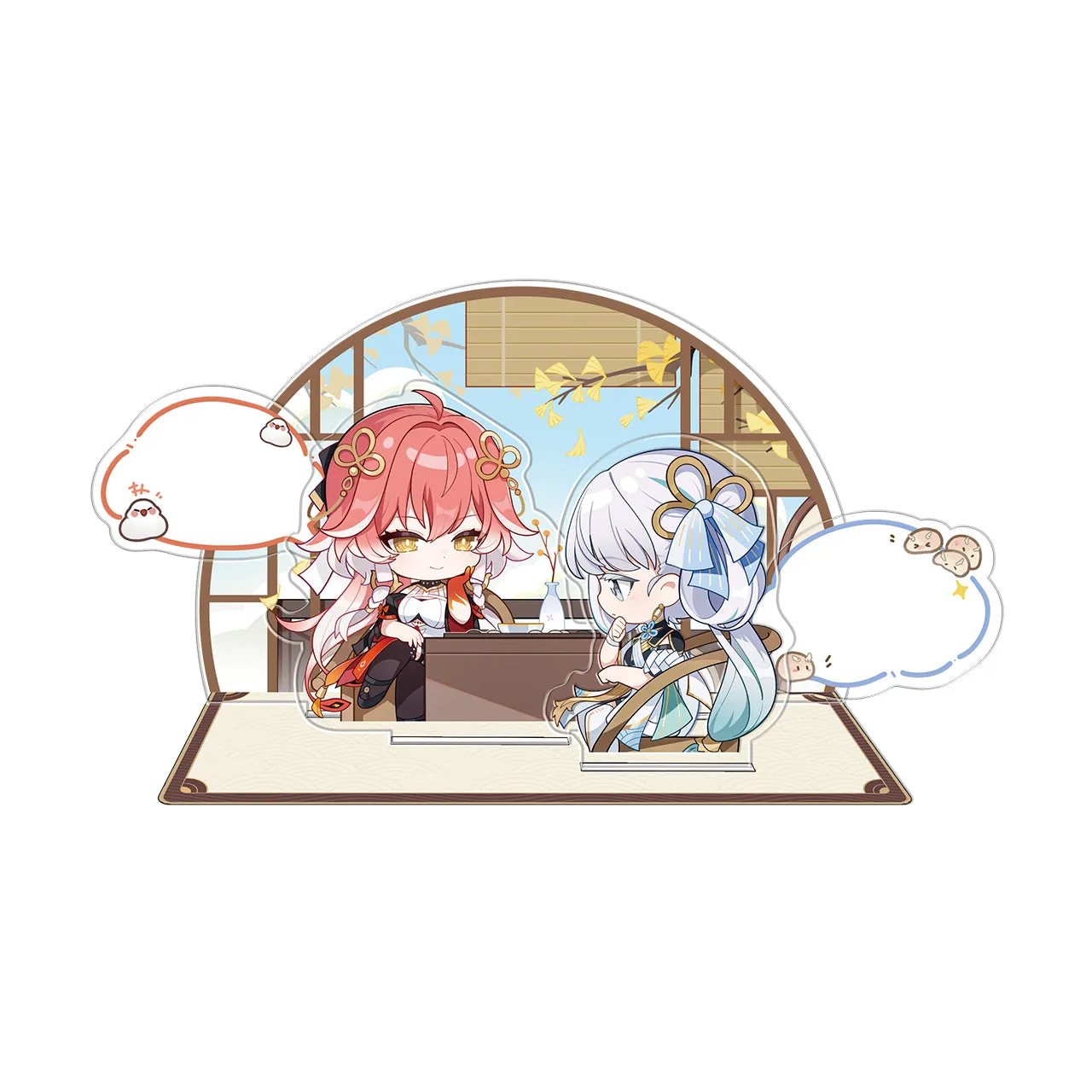 WuWa Official Wuthering Waves Chess Theme Chibi Message Stand - Jinhsi & Changli