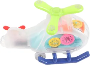 Yardwe Airplane Funny Helicopter with Audio Safe Skin Friendly Design for Compact Early Education Aircraft for Endless Fun Random Color