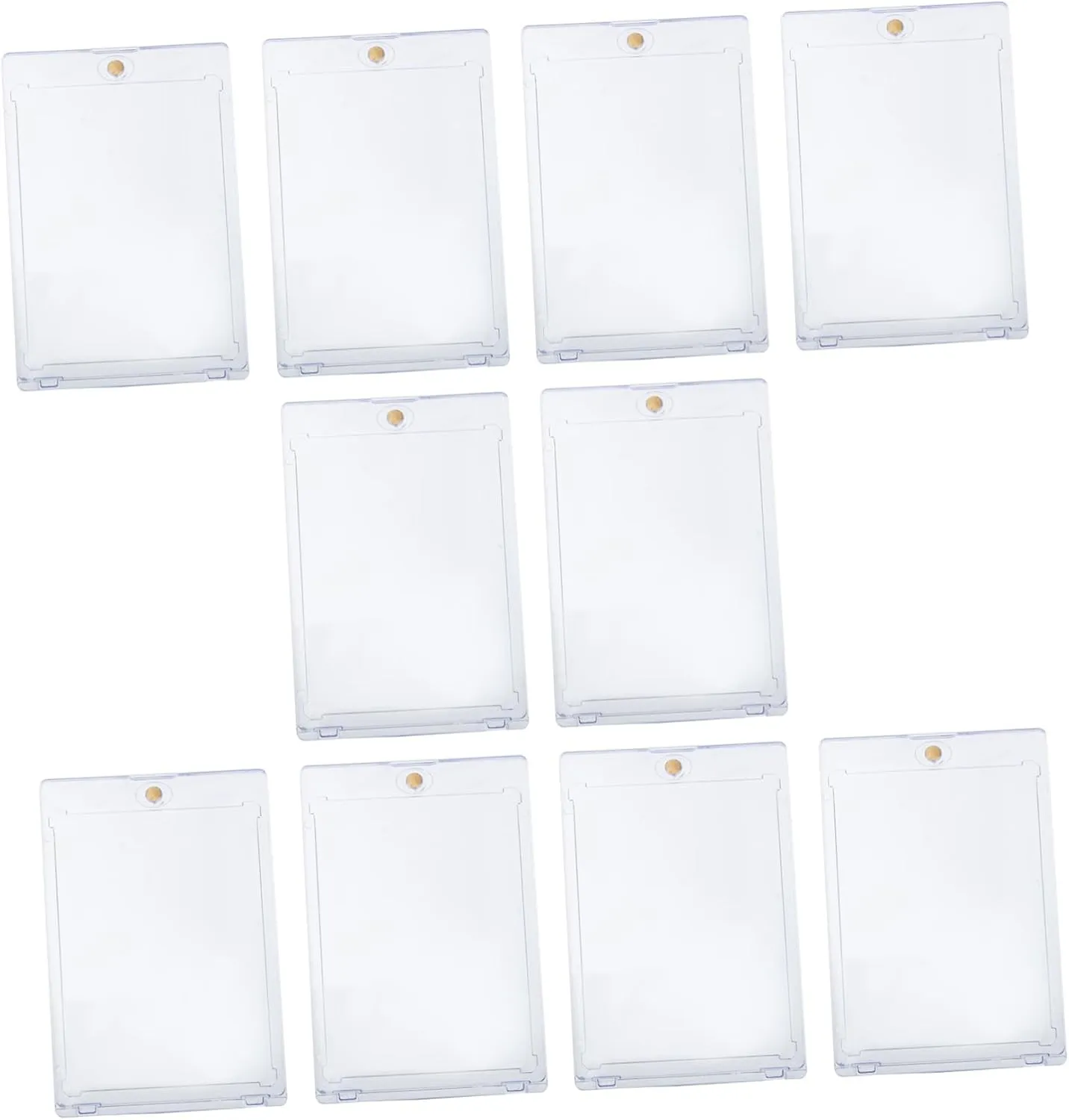YARNOW 10Pcs Magnetic Playing Card Box Transparent Game Card Holder Organizer for and Display Hard Case with Stylish Design for Office School and Gaming Events
