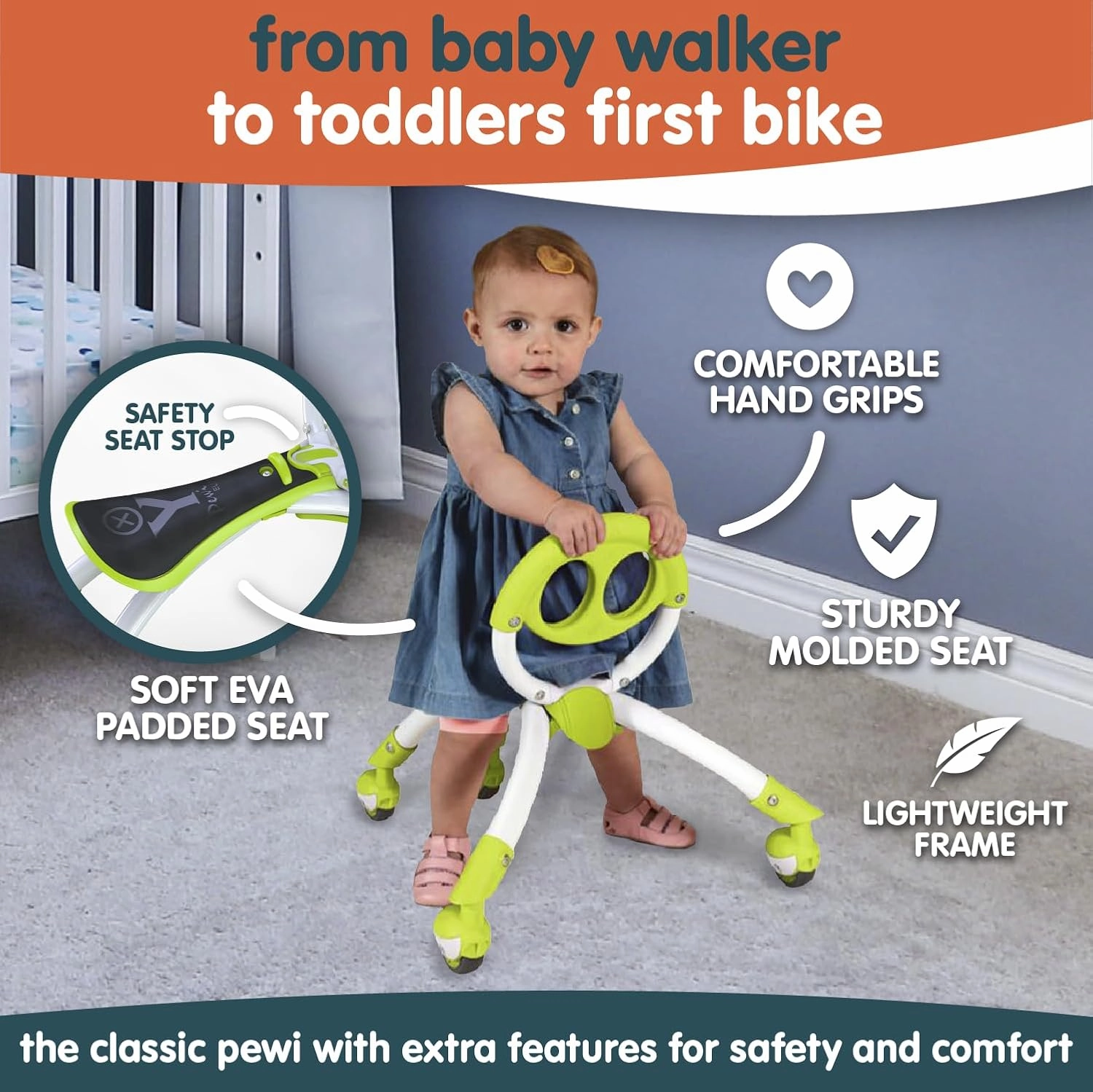 YBIKE Pewi Elite Bike Walking Ride On Toy
